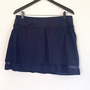 Athlete Laser Cut Tiered Skort, Medium